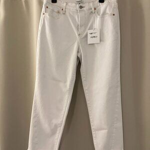 Pistola Denim: Riley Mid Rise Girlfriend, Le Blanc, Size 29, NWT